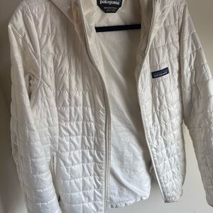 Patagonia Cream Quilted Packable Jacket